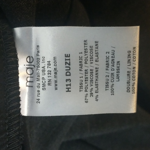 MAJE Grey pants spring fall EU Size 34 US 0 - Picture 5 of 5